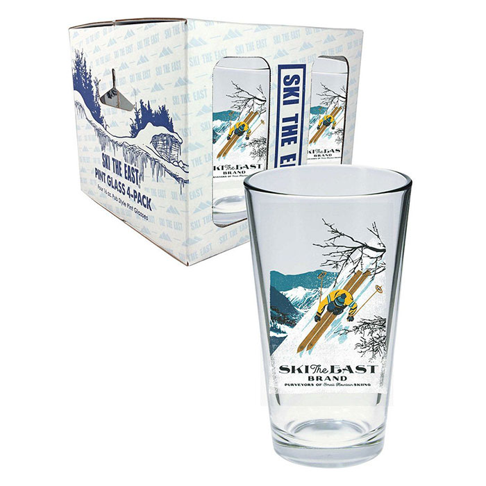 Ski The East 1st Descent Pint Glass 4 Pack
