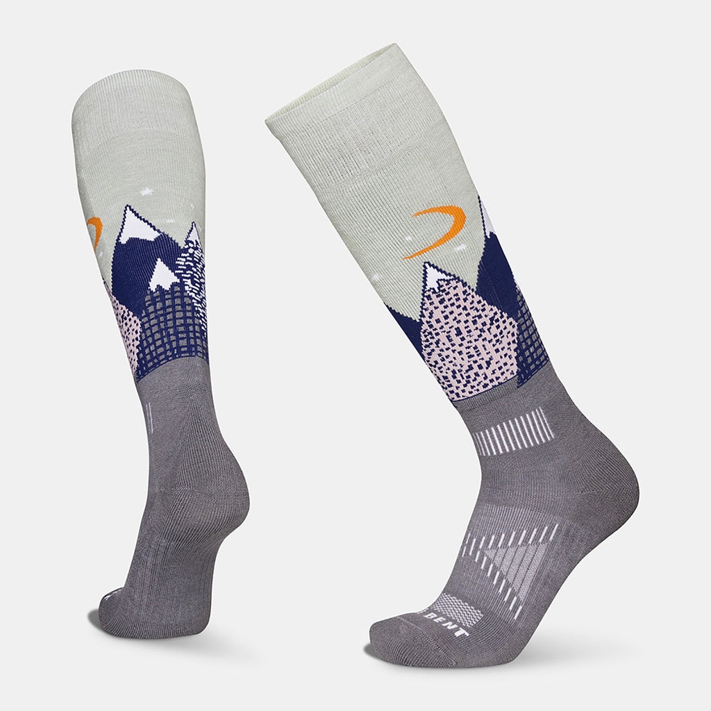 Lebent Kids Snowy Mountains Light Cushion Ski Sock