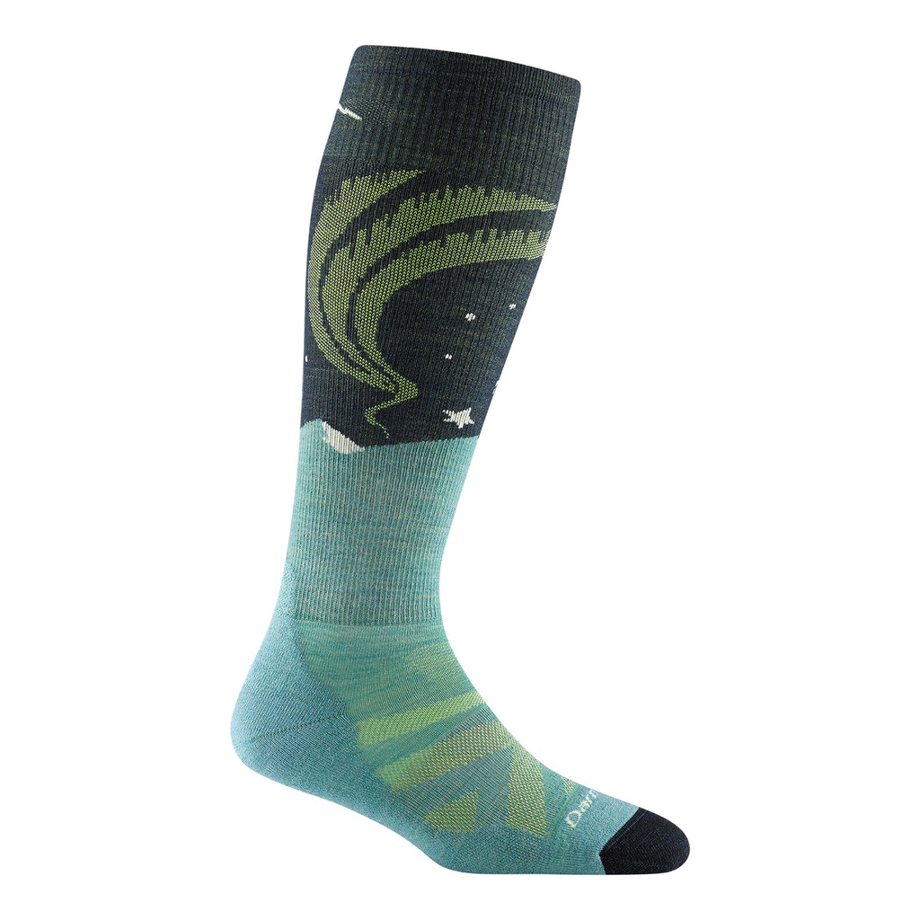 Darn Tough Women's Aurora OTC Lightweight Ski & Snowboard Sock