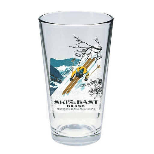 [14135] Ski The East 1St Descent Pint Glass