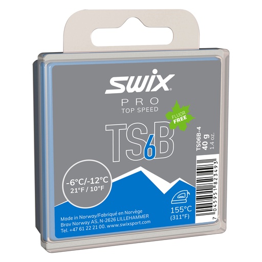[B4967] Swix Pro Top Speed Black Wax 40G