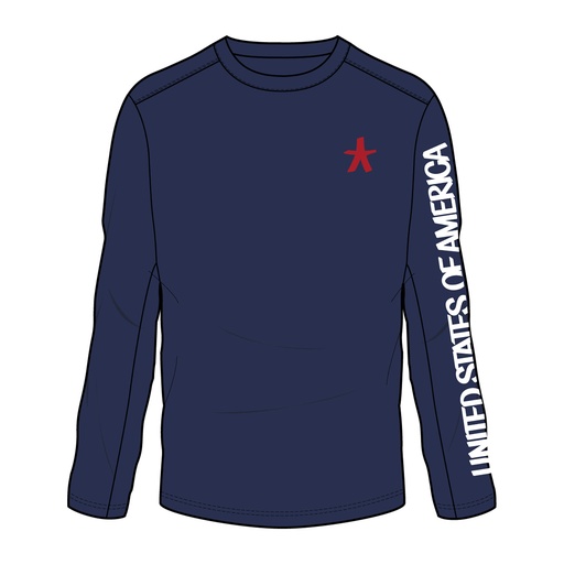 [B8188] Spyder Usa Haze Ls T-Shirt