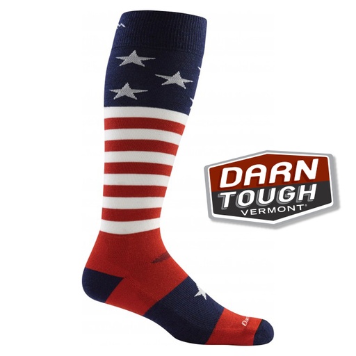 [B3682] Darn Tough Captain America Ultra-Light Ski Sock