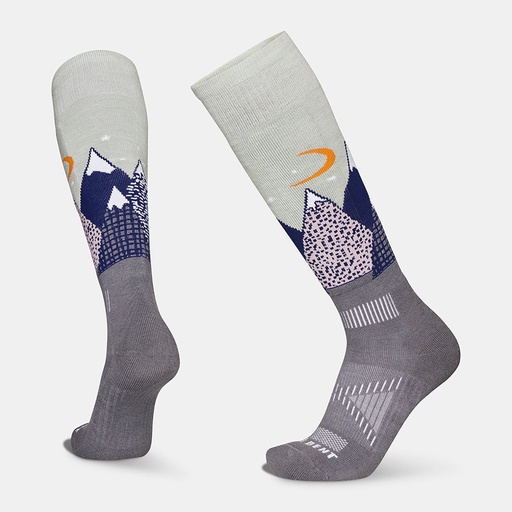 [14631] Lebent Kids Snowy Mountains Light Cushion Ski Sock