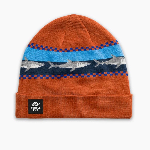 [14932] Turtle Fur Kids Shark Attack Beanie