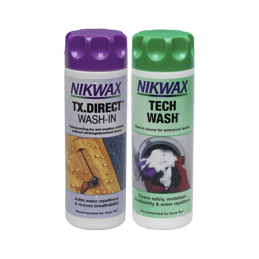 [21714] Nikwax Hardshell Duo Pack (Tech Wash And Tx.Direct Wash-In)